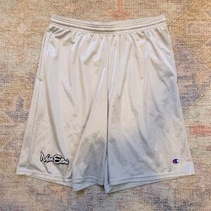Champion Men’s Drawstring “Max Effort” Basketball Shorts in Silver
